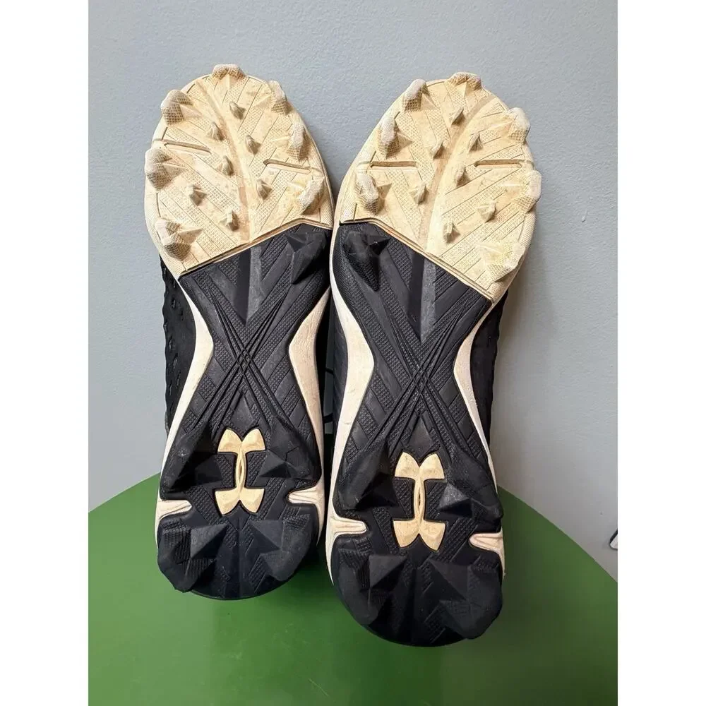Under Armour Boys UA Leadoff Low RM Baseball Cleats Black Size 4.5Y
